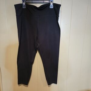 Balance Collection Black Yoga Pants | Plus Size 2X | Stretch Comfort Activewear